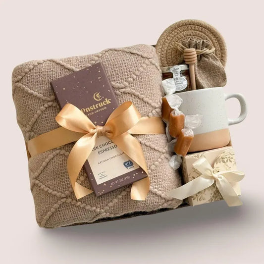 Sending hugs for her, Care package for friend, Comfort gift box, Get well soon, Recovery gift set, Warm cozy, friendship, Gift for women
